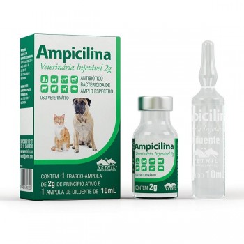 Ampicilina Inj 10ml Vetnil